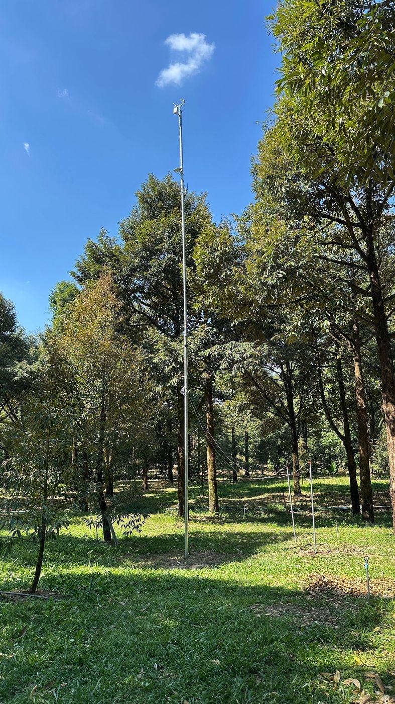 Fasal station installed in a durian orchard