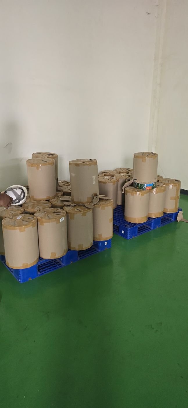 Film rolls packed for delivery
