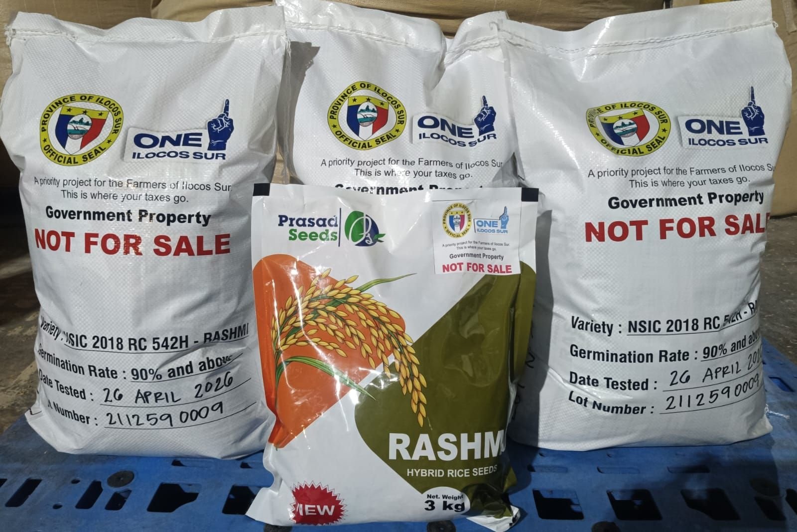 Custom-printed woven seed bags